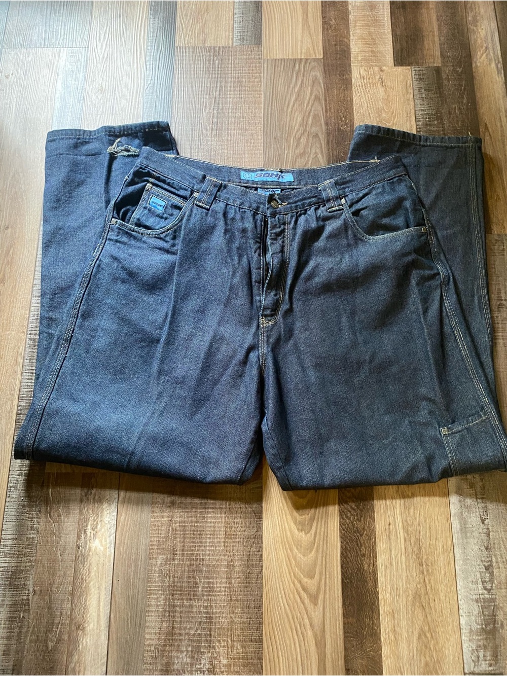 Vintage 1990s School of Hard Knocks baggy jeans
